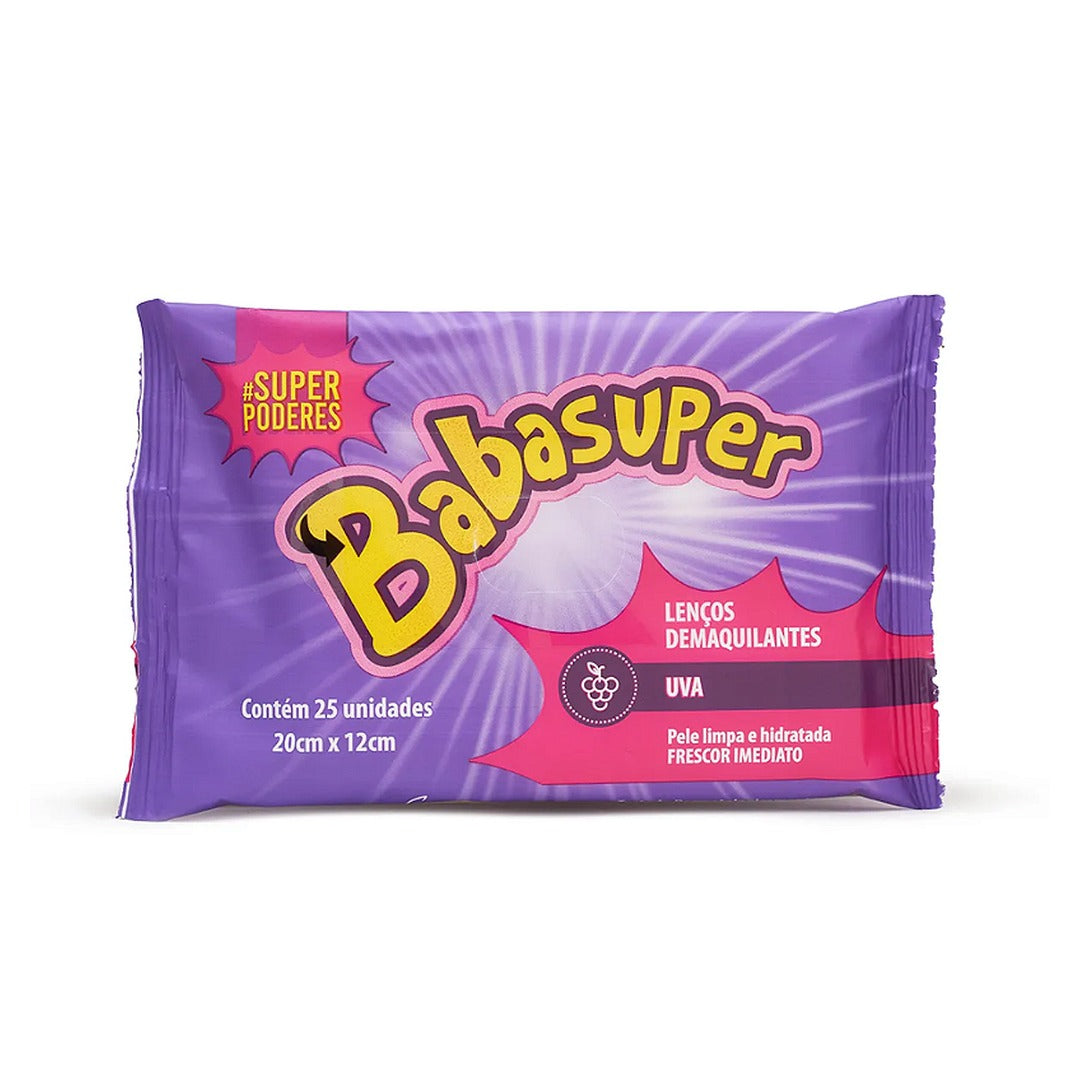 Lencos Demaquilantes Babasuper Super Poderes Uva 1