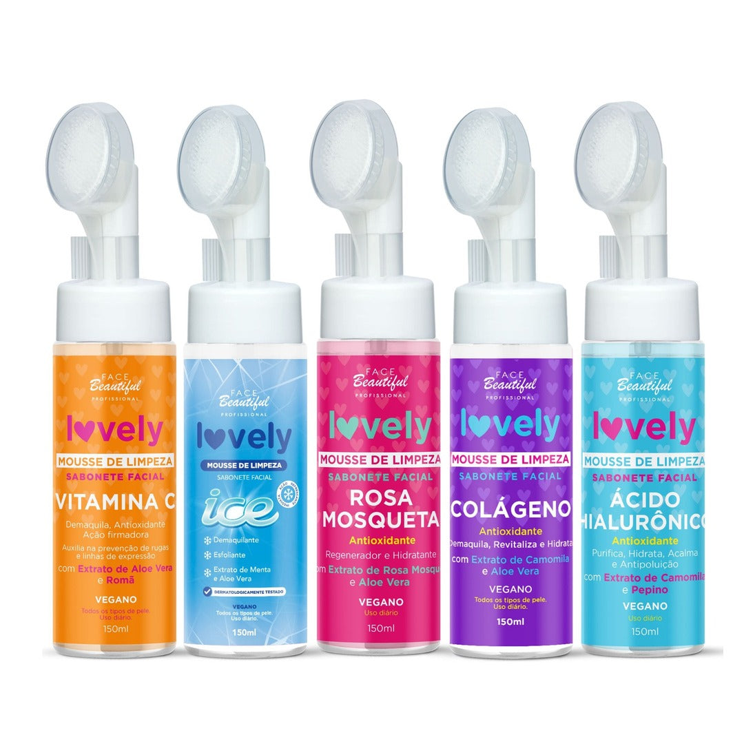 Mousse de Limpeza Lovely Face Beautiful 1