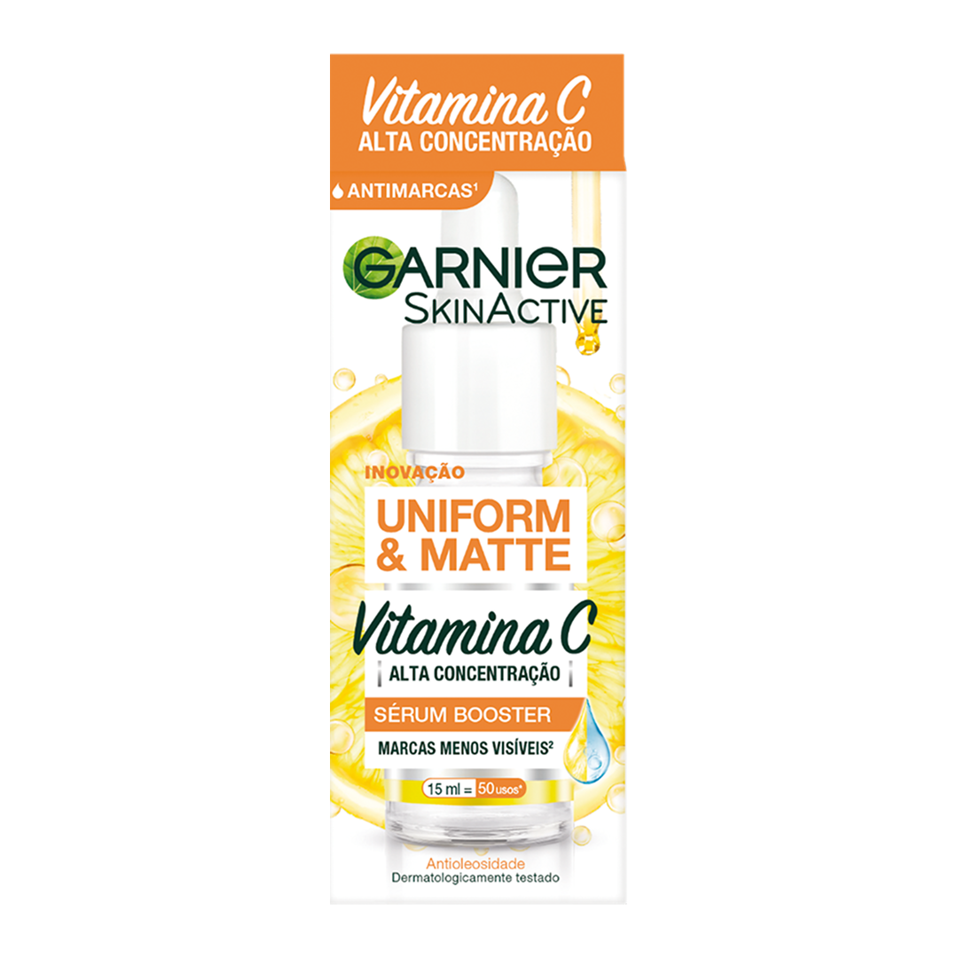 Garnier Uniform & Matte Vitamina C - Serum Facial Antimarcas 15 ml