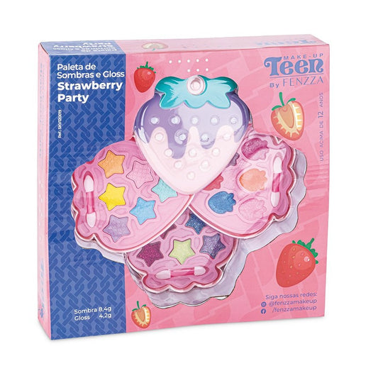 Paletas de Sombras e Gloss Strawberry Party 1