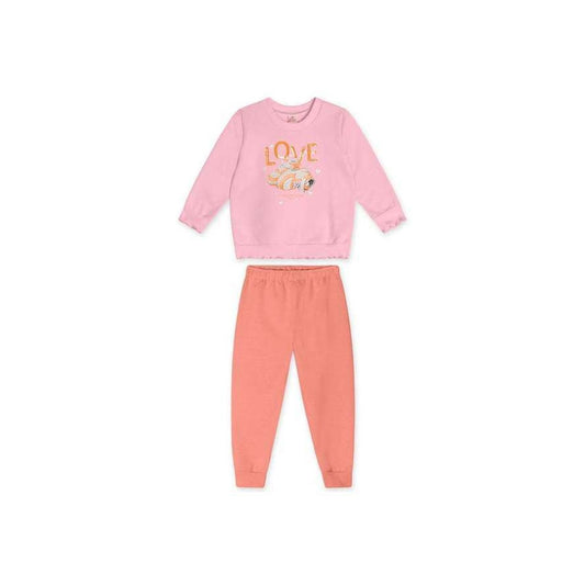 Conjunto Longo Moletom Infantil Feminino 1