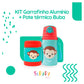 Kit Garrafinha Aluminio + Pote Termico Macaco 1