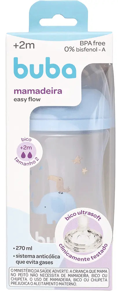 Mamadeira Easy Flow Elefante Azul