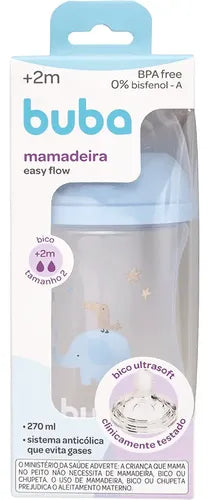 Mamadeira Easy Flow Elefante Azul