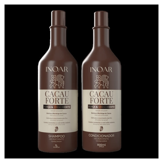 Kit Shampoo e Condicionador Inoar Cacau Forte 1