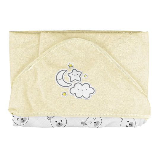 Toalha de Plush para Bebe com Capuz Bublim 1