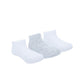Kit Meia Lisa 3 Pairs Cano Alto Branca Unissex 1