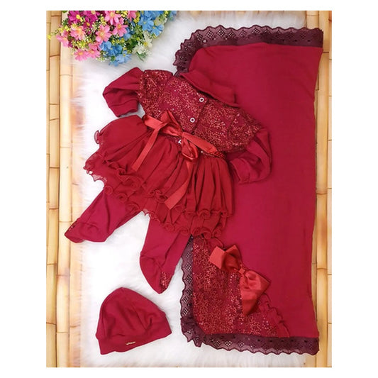 Saida de Maternidade Feminina com Renda Tule 1