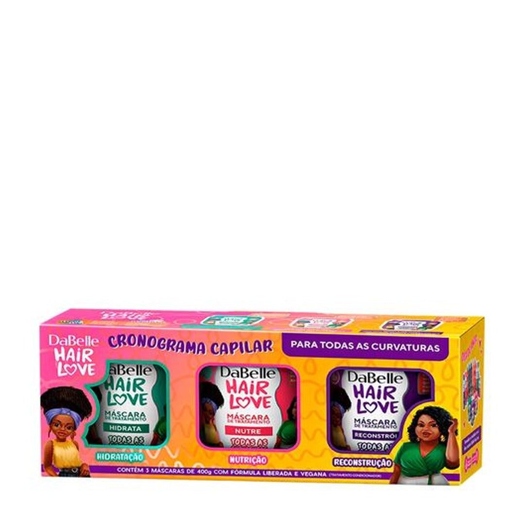 Kit Mascaras de Tratamento Dabelle Hair Love 1