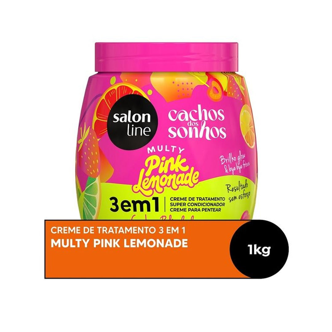 Creme de Tratamento 3 em 1 Multy Salon Line Cachos dos Sonhos 1