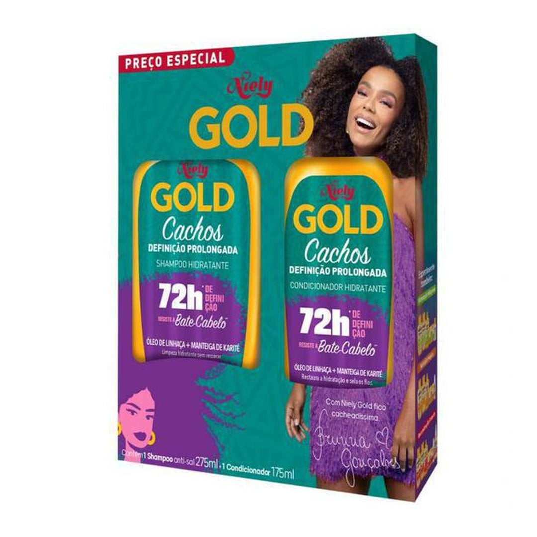 Shampoo Niely Gold Cachos Definicao Prolongada 1