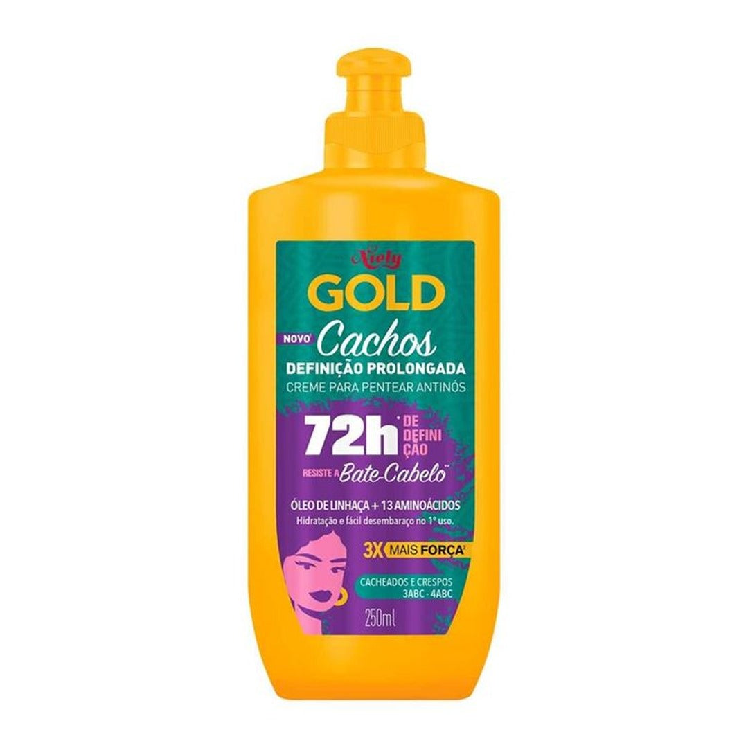 Creme para Pentear Niely Gold Cachos Definicao Prolongada 1