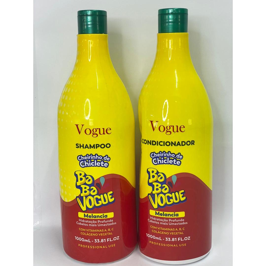 Kit Shampoo+Condicionador Baba Vogue Melancia 1L
