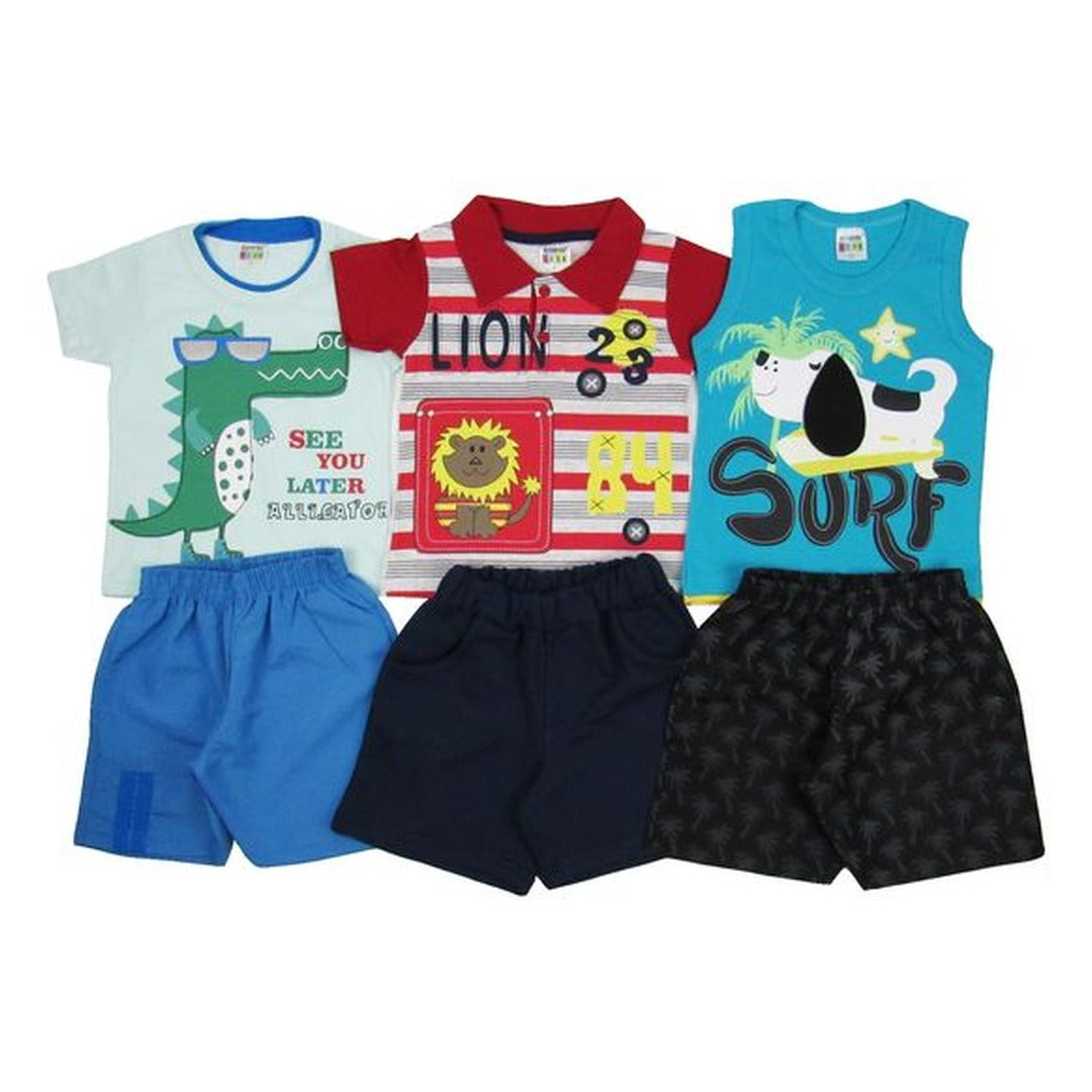 Conjunto Bebe Verao Kit com 3 Unidades 1
