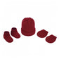 Kit Gorro Luva Sapato Rn Trico Pimpolho 1