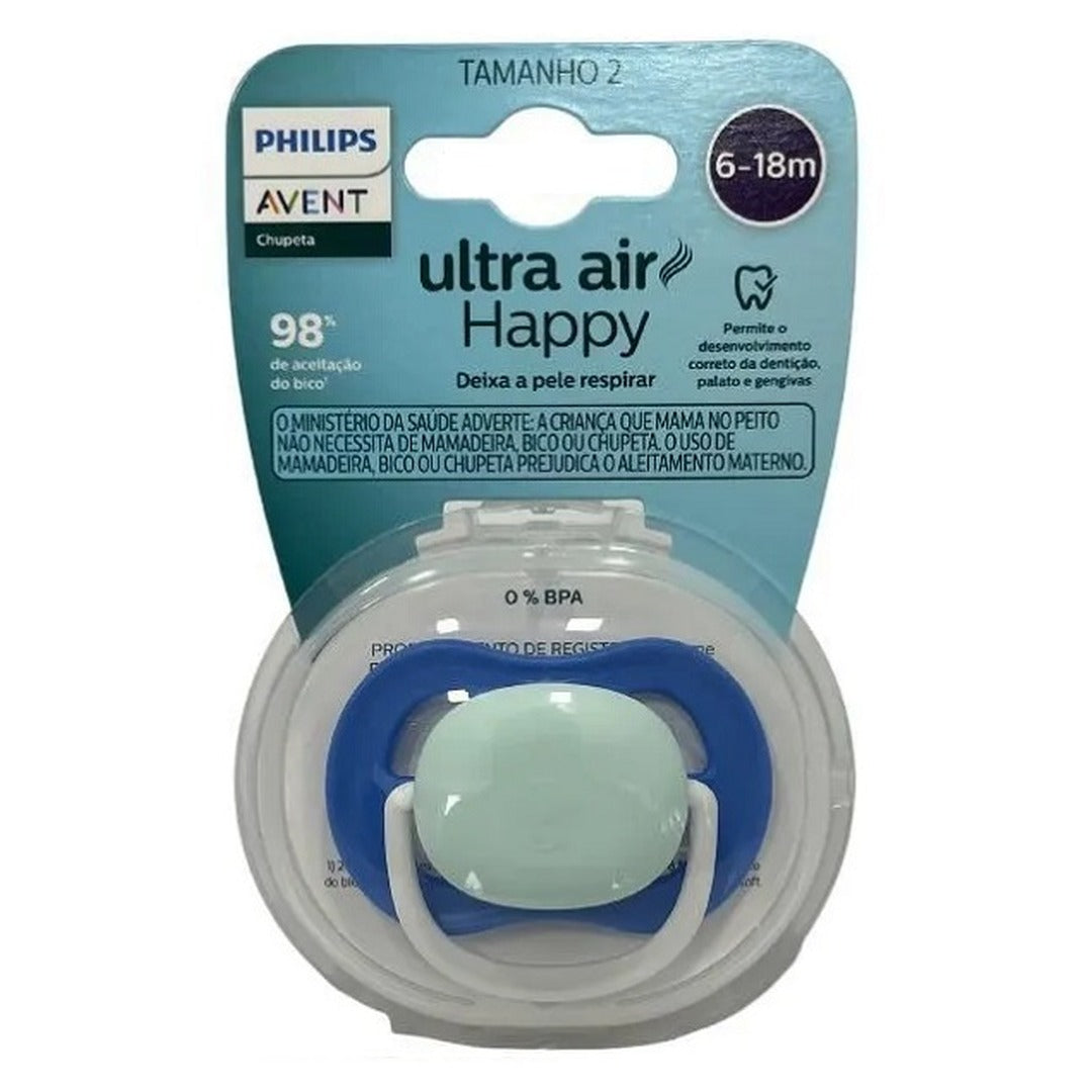 Chupeta Ultra Air 6-18m Lisa Azul 1