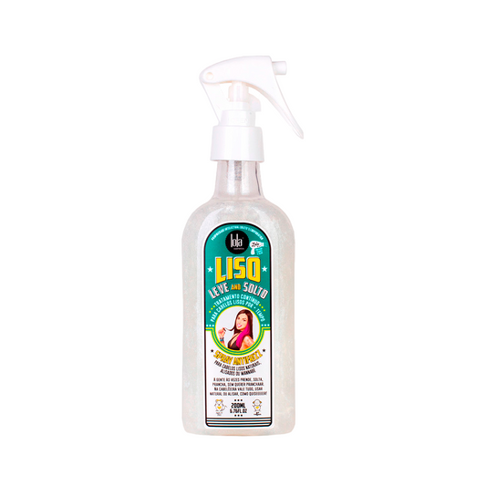 Lola Cosmetics Spray Antifrizz Liso Leve And Solto Branco/Verde 200 ml 1