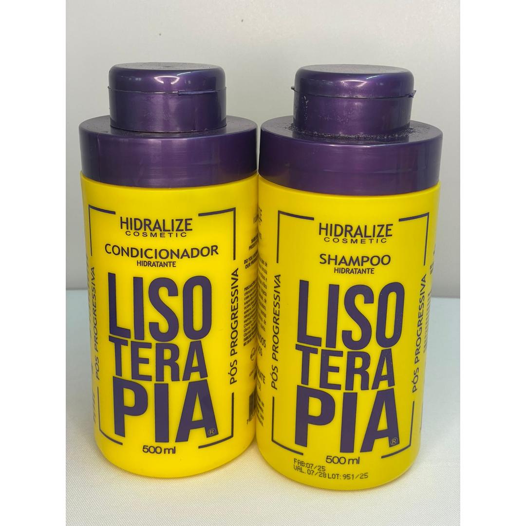 Kit Shampoo + Condicionador Pos Quimica Lisoterapia Liso Extremo Hidralize 500 ml 1