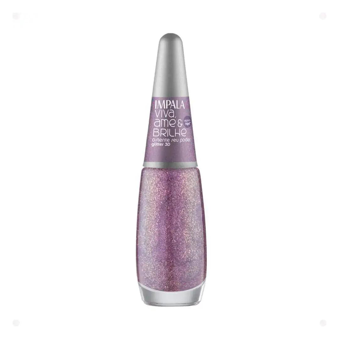 Impala Esmalte Glitter 3D Viva, Ame e Brilhe - 5