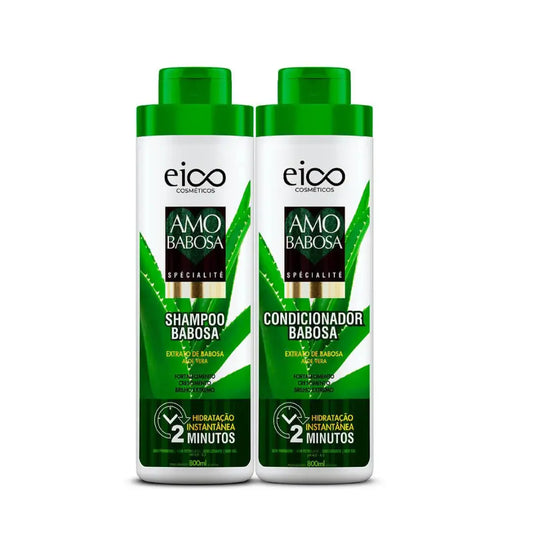 Eico Kit Babosa Shampoo + Condicionador 800ml 1