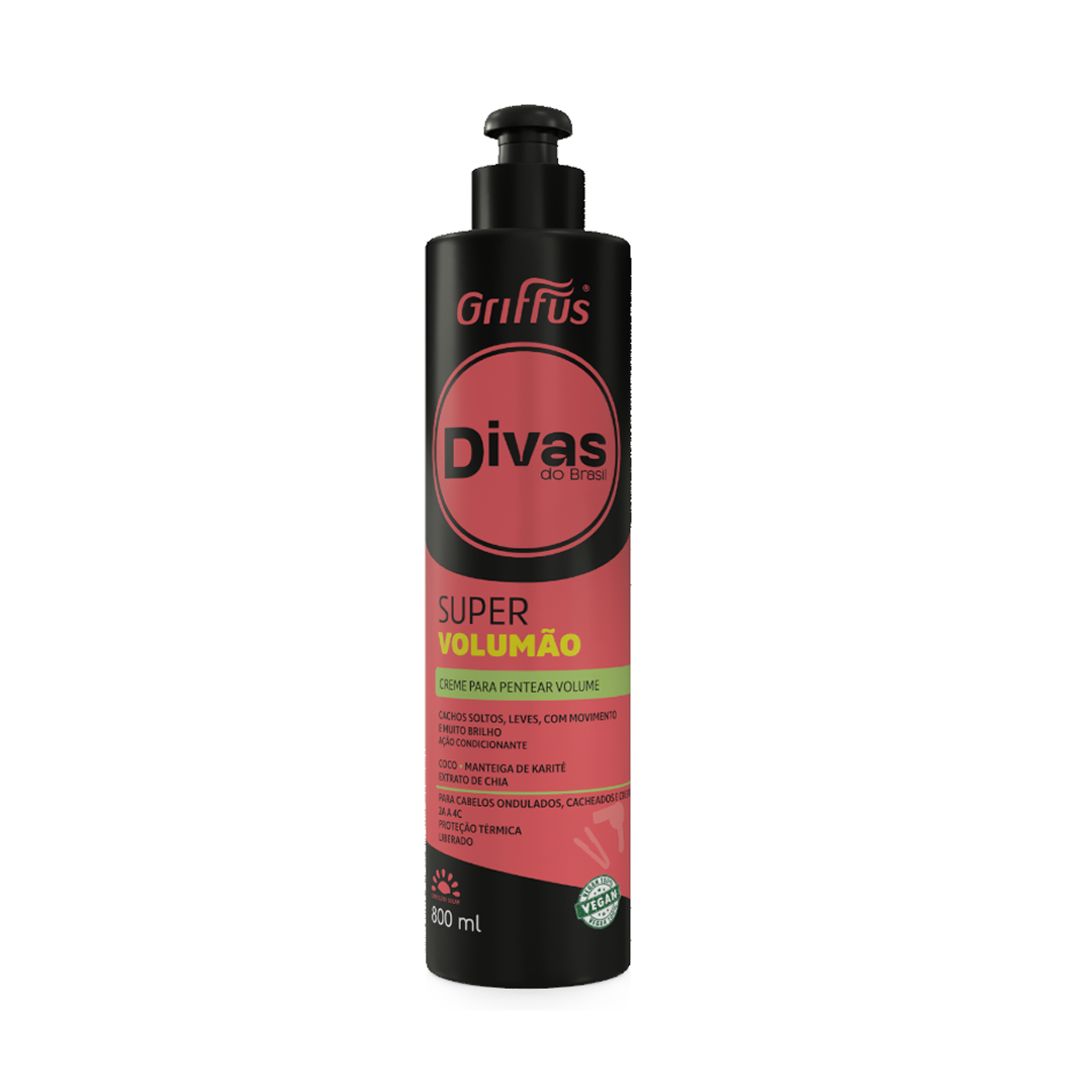Griffus Divas Do Brasil Creme De Pentear Super Volumao 800 ml 1
