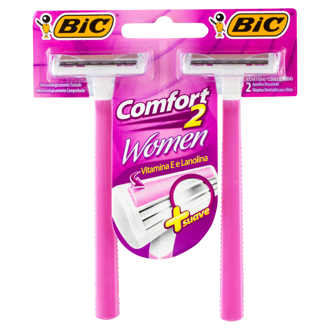 Aparelho Depilatorio Bic Comfort 2 Womem Com 2 Unidades 1