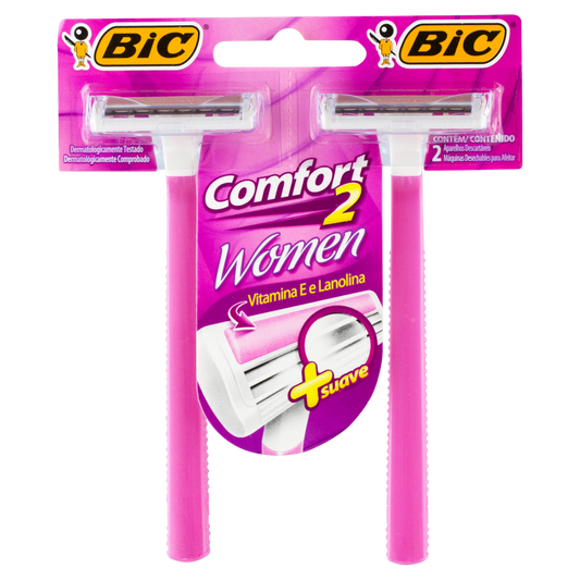 Aparelho Depilatorio Bic Comfort 2 Womem Com 2 Unidades 1