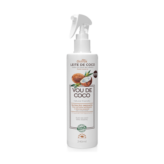 Griffus Leave-In Vou De Coco Leite De Coco 240 ml 1