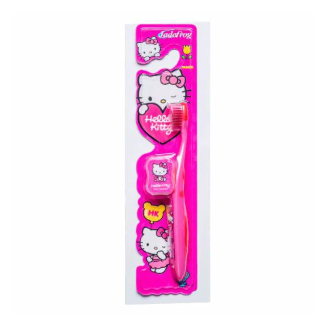 Jadepro Escova Dental Macia com Protetor Hello Kitty ref 340h 1