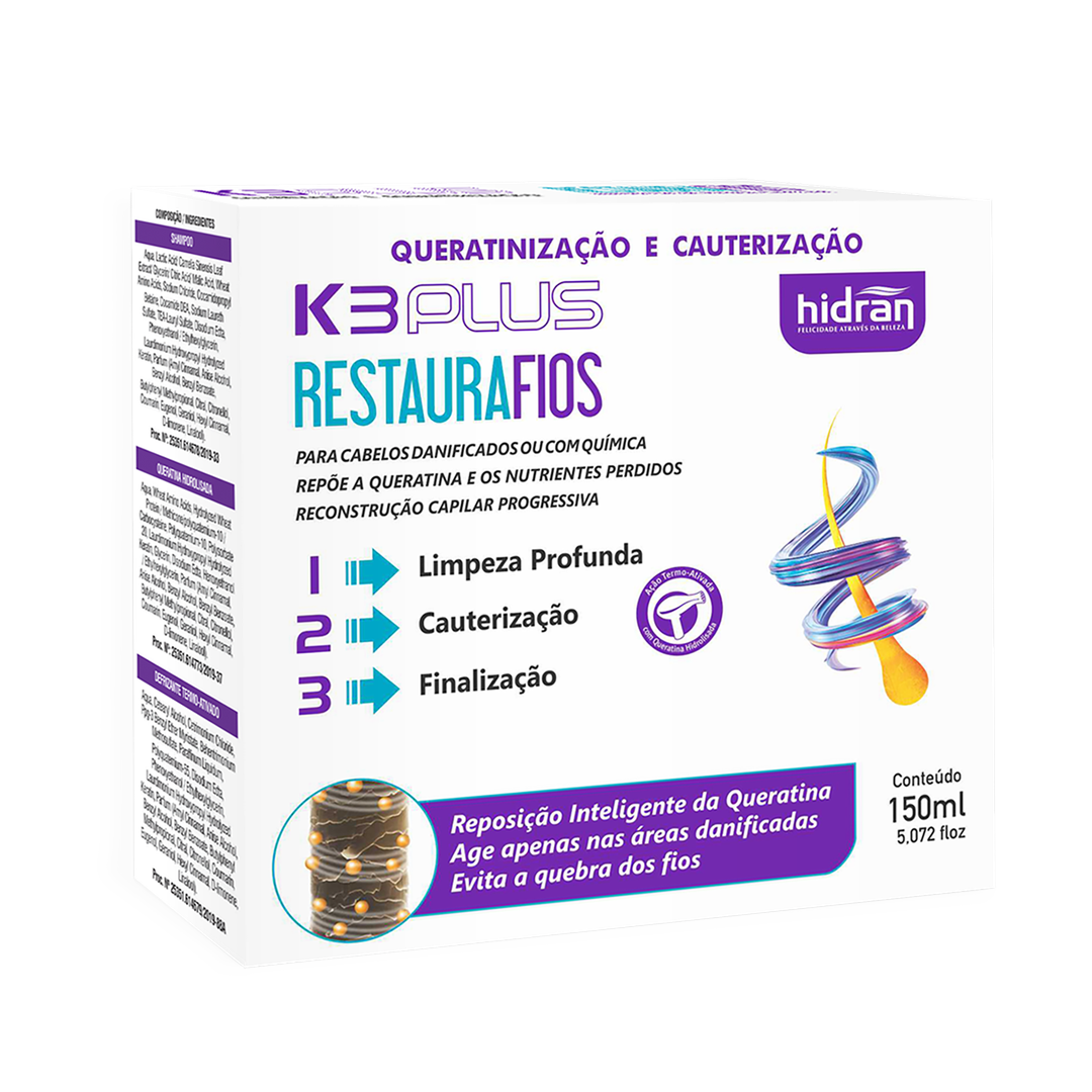 Hidran K3 Plus Kit Restaura Fios 150 ml 1