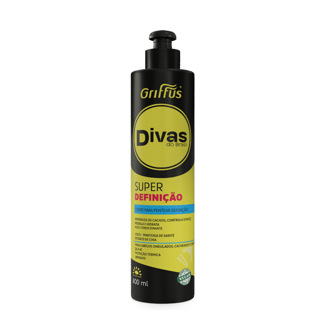 Griffus Divas Do Brasil Super Definicao Creme De Pentear 800 ml 1