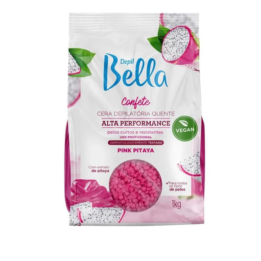 Cera Depilatoria Confete Pink Pitaya 1 Kg - Depil Bella, Tamanho: Grande 1