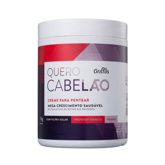 Griffus Creme De Pentear Quero Cabelao 1 kg 1