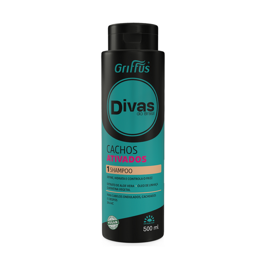 Griffus Divas Do Brasil Cachos Ativados Shampoo 500 ml 1