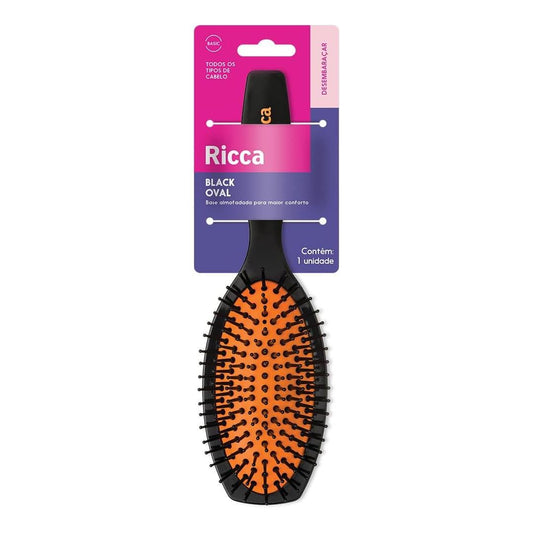 Escova Style Black Oval, Ricca, Rosa/Laranja/Verde 1