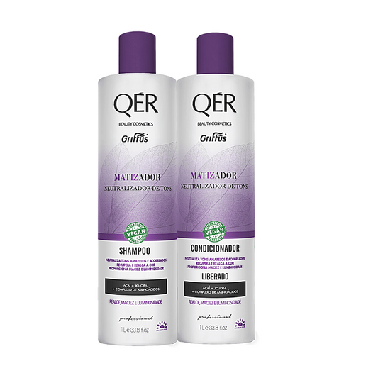 Griffus Qer Matizador Kit Shampoo + Condicionador 1 L 1