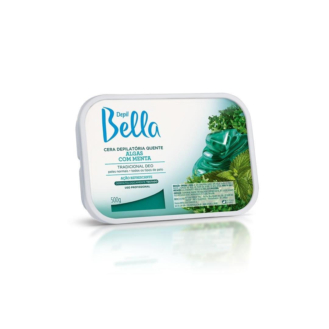 Cera Depilatoria Algas Com Menta, Depil Bella, 500 g 1