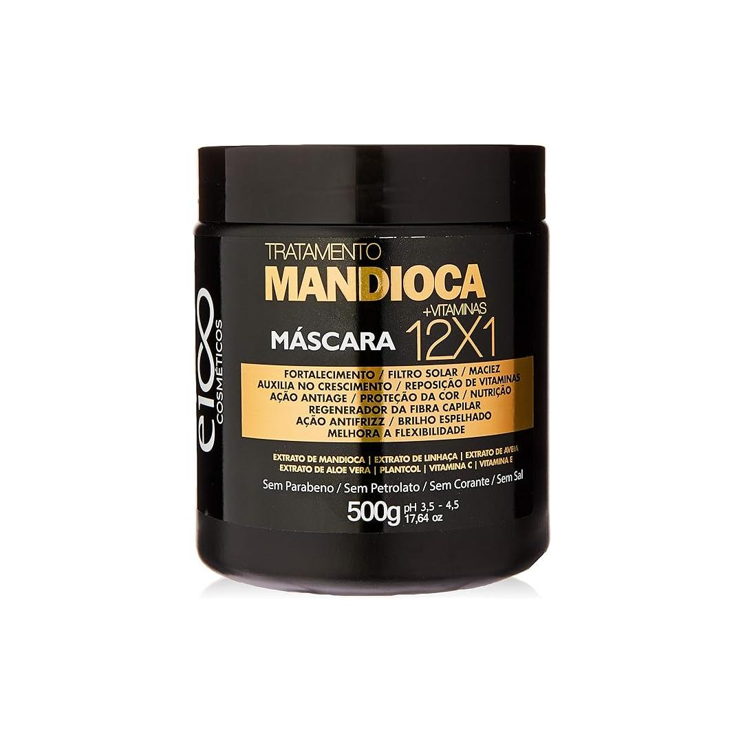 Eico Tratamento Mandioca 12X1 - Mascara De Tratamento Capilar 500 g 1