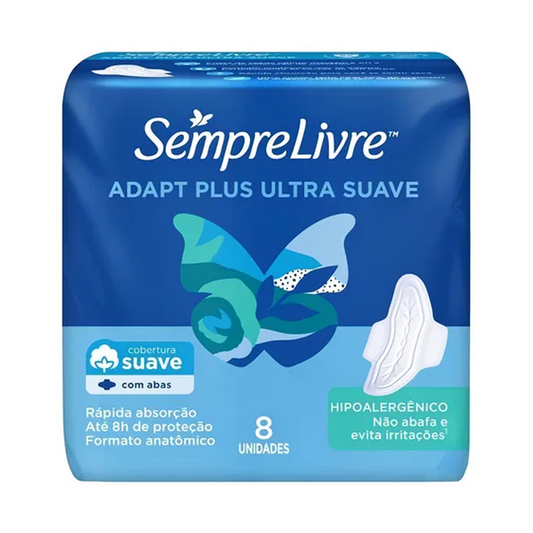 Sempre Livre Absorvente Com Abas Adapt Plus Ultra Suave 2