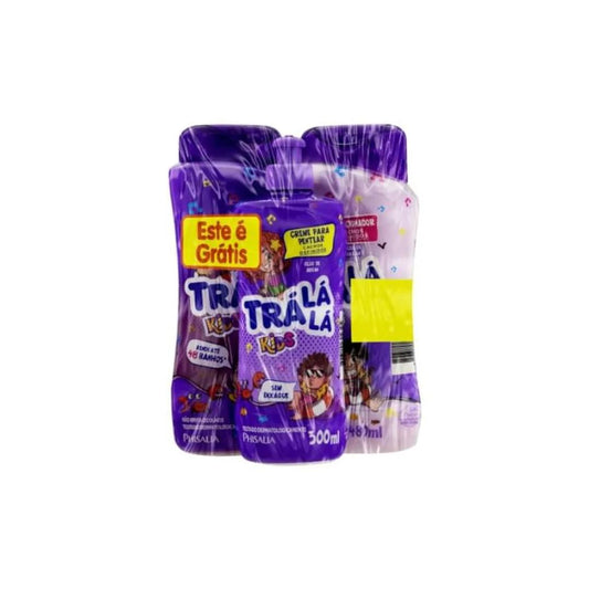 Kit Shampoo + Condicionador + Creme De Pentear Tra la la 1