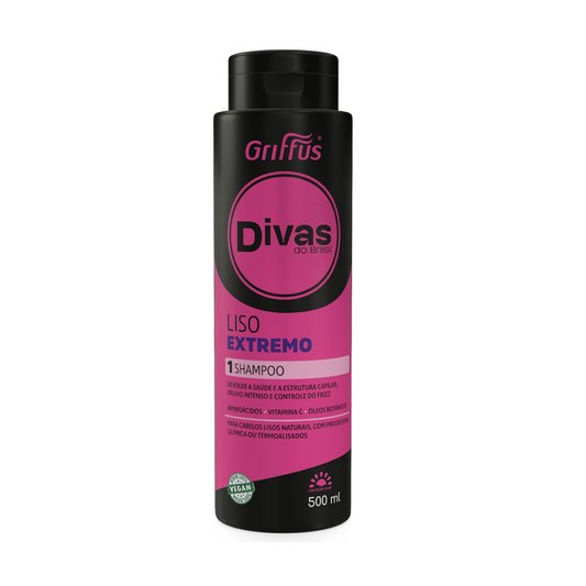 Griffus Divas Do Brasil Liso Extremo Shampoo 500 ml 1