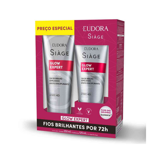 Eudora Siage Kit glow Expert Shampoo + Condicionador 250/125 ml 1