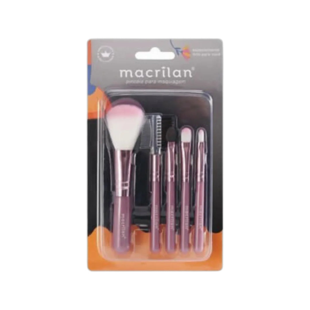Kit com 5 pinceis para maquiagem - Linha Princesas - KP5-18, Macrilan 1