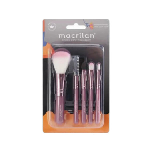 Kit com 5 pinceis para maquiagem - Linha Princesas - KP5-18, Macrilan 1