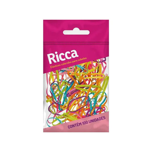 Elasticos Coloridos, Ricca, 100 Pcs 1