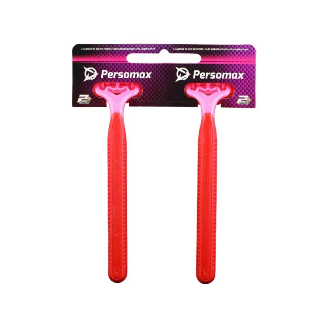 Aparelho Barbear Persomax Confort2 Rosa C/02 1